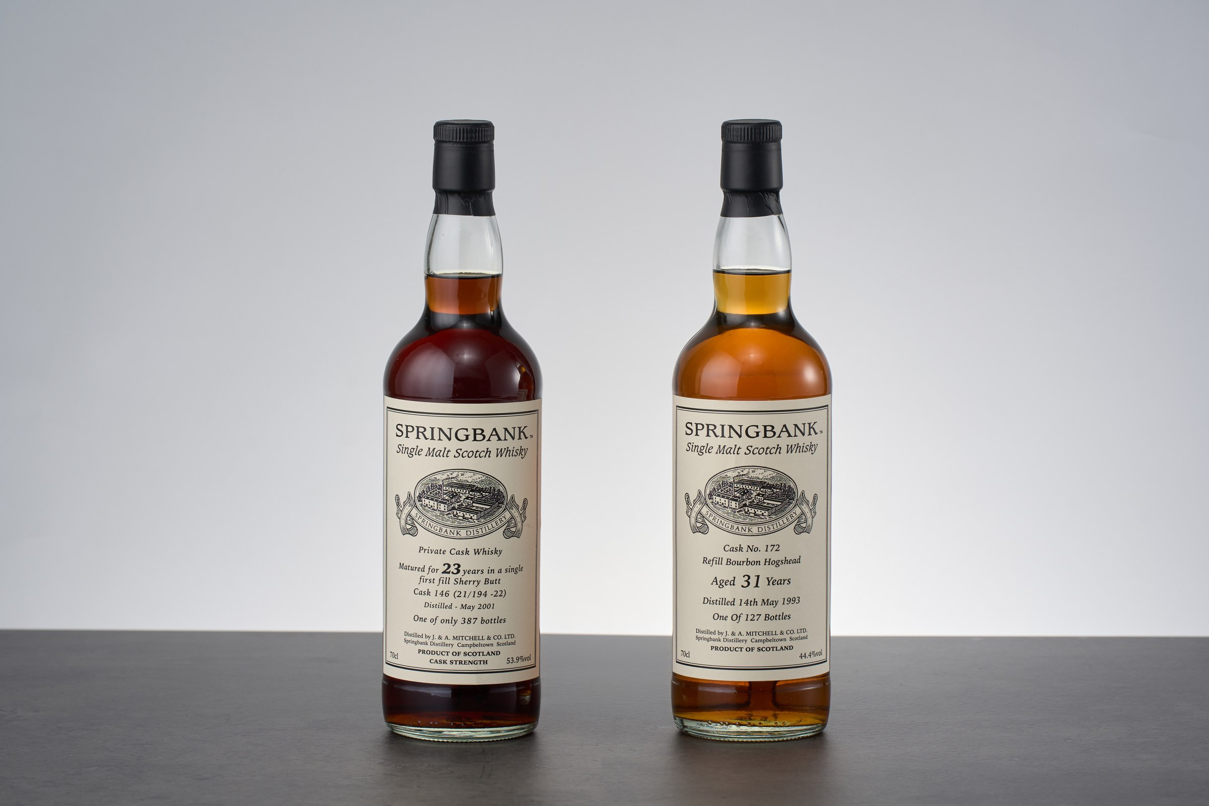 SPRINGBANK SINGLE MALT 23YO (AC 53%) (First Fill Sherry Butt) 2001/05蒸餾, CASK 1…