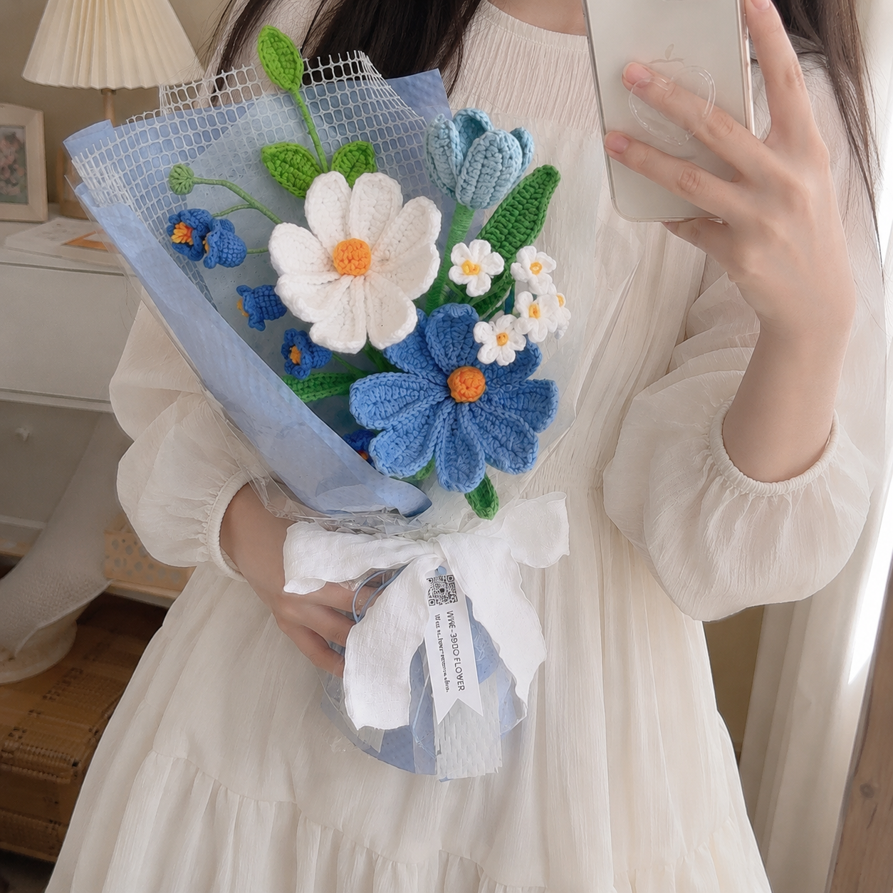 海鹽奶蓋 格桑編織花束